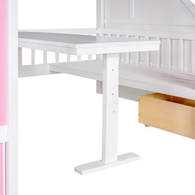 Full-Over-Full Bunk Bed With Changeable Table, Separable Bunk Bed Turn Into Upper Bed And Down Desk-ModernLuxe 11 Full-Over-Full Bunk Bed With Changeable Table, Separable Bunk Bed Turn Into Upper Bed And Down Desk-ModernLuxe - Image 9