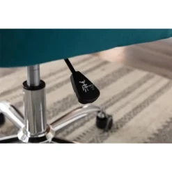 Modern Velvet Home Office Swivel Shell Chair-ModernLuxe -ModernLuxe GUEST bd09557f 2e12 4381 8eaa e46aefae3c88