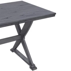 Mid-Century Wood 5-Piece Dining Table Set With 4 Upholstered Dining Chairs-ModernLuxe -ModernLuxe GUEST c059ae4a de0e 4e66 97bd 65425938f7c6