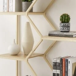 7-Tier Rattan Storage Bookshelf With 2 Doors, Natural – ModernLuxe 23 7-Tier Rattan Storage Bookshelf With 2 Doors, Natural – ModernLuxe -ModernLuxe GUEST c08a05c7 c945 41ec a528 c8198fecb719