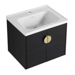 Bathroom Vanity With Sink And Soft Close Door For Small Bathrooms, Black - ModernLuxe -ModernLuxe GUEST c15cf593 be5c 4a3f a955 180fc26e56a7
