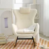 Teddy Tufted Rocking Chair With Rubber Legs - ModernLuxe
