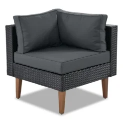 4 PCS Outdoor Wicker Sofa Set, Patio L-shape Sofa Set With Colorful Pillows- ModernLuxe -ModernLuxe GUEST c28d37a9 bfed 4063 b54f 05986a5ca509