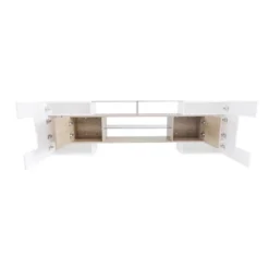 Versatile TV Stand For TVs Up To 80" With 2 Lighted Glass Shelves And LED Color Changing Lights - ModernLuxe 21 Versatile TV Stand For TVs Up To 80" With 2 Lighted Glass Shelves And LED Color Changing Lights - ModernLuxe -ModernLuxe GUEST c28e0a5e 9c59 4b22 8db0 657c95043e33