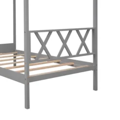 Twin Size Wood House Bed Frame With Storage Space-ModernLuxe -ModernLuxe GUEST c2e084c1 aee1 4fb7 b00c 6250f72e4bbe