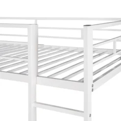 Twin Metal Loft Bed With 2 Shelves And Desk - ModernLuxe 22 Twin Metal Loft Bed With 2 Shelves And Desk - ModernLuxe -ModernLuxe GUEST c47a7f3b 0910 48ee 84cc c2ae87cb36e1