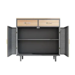 31.5" Modern Carbonized Bamboo Sideboard With 2 Drawers - ModernLuxe -ModernLuxe GUEST c4c6f73a a85f 4246 866a 6e6844303eb1