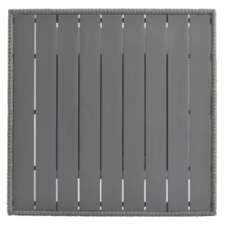 5-Piece Patio Rattan Dining Table Set , Counter Height PE Wicker Square Table Set With Storage Shelf And 4 Padded Stools, Gray-ModernLuxe 20 5-Piece Patio Rattan Dining Table Set , Counter Height PE Wicker Square Table Set With Storage Shelf And 4 Padded Stools, Gray-ModernLuxe -ModernLuxe GUEST c4f2d6e6 20bc 452c bb25 bddfc90d09bd