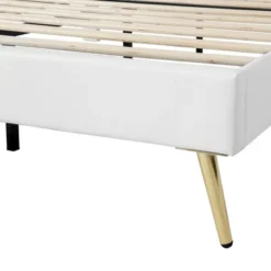 Queen/Full Size Upholstered Platform Bed Frame With LED Lights, Princess Bed With Crown Headboard-ModernLuxe -ModernLuxe GUEST c4f6917f 7d97 40f7 801d 9202bb7082dc