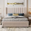 Velvet Upholstered Platform Bed, Storage Bed With A Big Drawer-ModernLuxe -ModernLuxe GUEST c62c6d82 48c5 4c25 bedb 83849f7a65a1