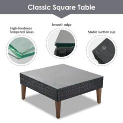 4 PCS Outdoor Wicker Sofa Set, Patio L-shape Sofa Set With Colorful Pillows- ModernLuxe -ModernLuxe GUEST c6aab55f 40f8 4252 a0db 85bc2edf9e0c