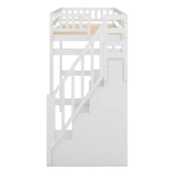 Twin Size Loft Bed With Storage Staircase And Built-in Desk-ModernLuxe 19 Twin Size Loft Bed With Storage Staircase And Built-in Desk-ModernLuxe -ModernLuxe GUEST c704aff5 b273 4206 9b19 39257ffeda00
