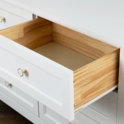 Solid Wood Painted 6 Drawer Dresser With Vintage Round Handles - ModernLuxe 22 Solid Wood Painted 6 Drawer Dresser With Vintage Round Handles - ModernLuxe -ModernLuxe GUEST c89d950d e9cf 4edd 9ad1 ee899c052b34