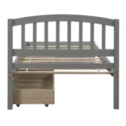Twin Wood Platform Storage Bed Frame With Headboard And Two Drawers-ModernLuxe -ModernLuxe GUEST ca398ed0 48d6 4783 a475 7b4799149e37
