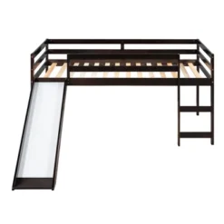 Twin Size Loft Bed With Slide - ModernLuxe -ModernLuxe GUEST ca900bde 809b 487e a805 fc2c04a7664b