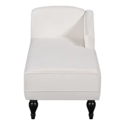 57.5" Vintage Velvet Chaise Lounge, Right Arm Facing Sleep Chaise Lounge With Solid Wood Legs - ModernLuxe -ModernLuxe GUEST cac82df2 e9b6 4482 bbbc 9a7c6ec54914