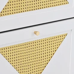 23.6" Rattan Modern Shoe Cabinet With 2 Flap Drawers - ModernLuxe -ModernLuxe GUEST cad85b09 7dca 4b1f b147 6ac656190757