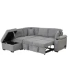 87.4" L Shape Sectional Sleeper Sofa Bed, 2 In 1 Pull Out Sofa Couch With Storage Ottoman, Cup Holder And USB Port-ModernLuxe 2 87.4" L Shape Sectional Sleeper Sofa Bed, 2 In 1 Pull Out Sofa Couch With Storage Ottoman, Cup Holder And USB Port-ModernLuxe -ModernLuxe GUEST ccd3a394 e121 440f b45a 96da78e09e45