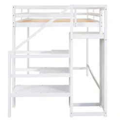 Full Size Loft Bed With Built-in Storage Wardrobe And Stairs-ModernLuxe -ModernLuxe GUEST cd8537c1 f2d5 490d a94d b37faf2ffcbf