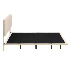 Queen Size Upholstered Floating Velvet Platform Bed With Sensor Light And Headboard-ModernLuxe -ModernLuxe GUEST cf0a89fe daf7 4def 9d54 ed6842e7e25e