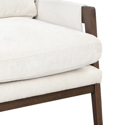 Modern Velvet Accent Chair, Wood Leisure Armchair-ModernLuxe 13 Modern Velvet Accent Chair, Wood Leisure Armchair-ModernLuxe - Image 11