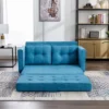 59.4" Upholstered Loveseat Sofa Couch, Pull-Out Sofa Bed With Side Pocket-ModernLuxe -ModernLuxe GUEST cfe1cbc2 6345 4a23 844c d63d360afc5e