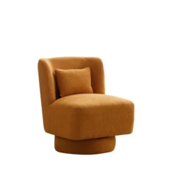 20.6" Modern Comfortable 360 Degree Swivel Accent Chair - ModernLuxe -ModernLuxe GUEST d0b26e0e 7aac 424e b632 737c06365b17