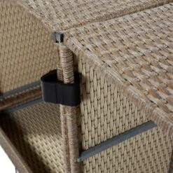 Outdoor Patio 6-Piece PE Wicker Sectional Sofa With 2 Coffee Tables, Brown Wicker + Beige Cushions - ModernLuxe -ModernLuxe GUEST d17e94af 8a16 4e2f 8386 7e5ee8d76869