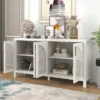 60" Large Storage Space Sideboard With Artificial Rattan Door And Metal Handles - ModernLuxe 1 60" Large Storage Space Sideboard With Artificial Rattan Door And Metal Handles - ModernLuxe -ModernLuxe GUEST d358a030 55f2 4f0e 9f54 66848dbd4141