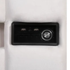 Upholstered Bed With LED Light, Bluetooth Player And USB Charging, Hydraulic Storage Bed In Velvet Fabric-ModernLuxe -ModernLuxe GUEST d3f1ffcf c20e 4534 95db bc8bd8e08671