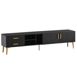 Modern TV Stand For TVs Up To 77'' With 5 Champagne Legs-ModernLuxe -ModernLuxe GUEST d5d2b286 d9ed 4396 ab6d 0ca336b29c69