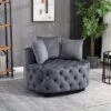 Classical Upholstered Accent Barrel Chair-ModernLuxe -ModernLuxe GUEST d5f05f68 7800 40d8 a0ee c79ada9156da