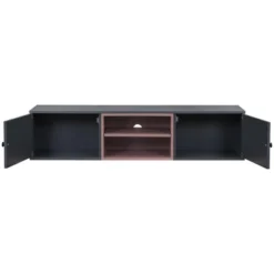 Wall Mounted Floating TV Stand For TVs Up To 65'' With Adjustable Shelves And Magnetic Cabinet Door-ModernLuxe -ModernLuxe GUEST d64e7bae 399a 4e49 9c59 1e0d0a9d12e0