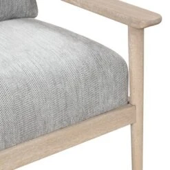 Retro Accent Chair With Solid Wood Frame And Vertical Slatted Back-ModernLuxe -ModernLuxe GUEST d6bc5ee1 3e98 447b 8787 87d3b94d92b7