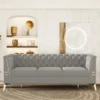 82.7" Chesterfield Sofa, Velvet Upholstered 3 Seater Sofa Couch-ModernLuxe -ModernLuxe GUEST d760a275 5e31 4b11 99cb 6762abd7b3be