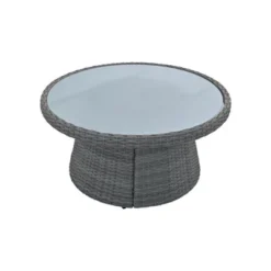 10 PCS Patio PE Rattan Half Round Conversation Set, Outdoor All-weather Wicker Sectional Sofa Set, Light Gray-ModernLuxe 25 10 PCS Patio PE Rattan Half Round Conversation Set, Outdoor All-weather Wicker Sectional Sofa Set, Light Gray-ModernLuxe -ModernLuxe GUEST d79588c9 2a1b 40b0 b5b2 48ecaf94dbcf