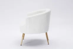 Armchair Accent Tub Barrel Chair With Gold Metal Legs-ModernLuxe -ModernLuxe GUEST d7ffff56 af42 4370 abcb 05bc60f76546