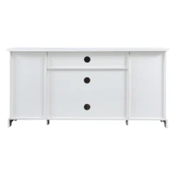 TV Stand For TV Up To 65in With 2 Tempered Glass Doors, Adjustable Panels Open Style Cabinet, Sideboard-ModernLuxe -ModernLuxe GUEST d825fb47 5b30 4d71 95be 06890dd5990a