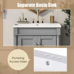 24" Bathroom Vanity With Top Sink And 2 Soft Close Doors - ModernLuxe 19 24" Bathroom Vanity With Top Sink And 2 Soft Close Doors - ModernLuxe -ModernLuxe GUEST d8ef16e9 8209 4cde b5c6 1492e0d92283
