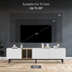 Modern TV Stand For TVs Up To 80'', Entertainment Center With Large Storage Cabinet-ModernLuxe -ModernLuxe GUEST d9089c2a 98d7 4329 a30e 7b91fce8189a