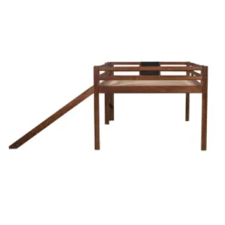 Full Size Wooden Loft Bed With Slide, Stair And Chalkboard - ModernLuxe -ModernLuxe GUEST d93b01a0 e682 4d91 9d5b d935a90a3887