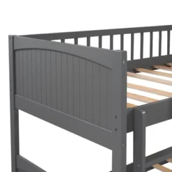 Twin Over Twin Bunk Bed With Twin Size Loft Bed With 2 Drawers - ModernLuxe -ModernLuxe GUEST d9738109 b92f 4dee a38e c246eebb854b