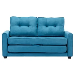 59.4" Upholstered Loveseat Sofa Couch, Pull-Out Sofa Bed With Side Pocket-ModernLuxe -ModernLuxe GUEST da27feaf f311 4e8f aa94 7749f3fc871d