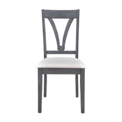 Mid-Century Wood 5-Piece Dining Table Set With 4 Upholstered Dining Chairs-ModernLuxe -ModernLuxe GUEST da3d931d fc92 42cc 8201 f9deee362b7c