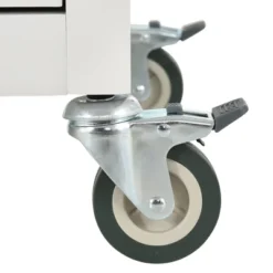 54.3 Inch Width Kitchen Island Cart With Solid Wood Top, 4 Door Cabinet, Two Drawers, Spice Rack And Locking Wheels-ModernLuxe -ModernLuxe GUEST daad5d80 6839 4f3a 94fb 1dc4b6ecfda4