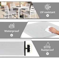 Outdoor Four-Seat Dining Set For Patios, Balconies And Lawns - ModernLuxe -ModernLuxe GUEST db99dcc6 d264 4df5 8289 56c64cddbda3