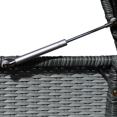 10 PCS Patio PE Rattan Half Round Conversation Set, Outdoor All-weather Wicker Sectional Sofa Set, Light Gray-ModernLuxe 15 10 PCS Patio PE Rattan Half Round Conversation Set, Outdoor All-weather Wicker Sectional Sofa Set, Light Gray-ModernLuxe - Image 13