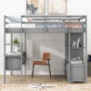 Loft Bed With Built-In Desk, Storage Shelves And Drawers - ModernLuxe 1 Loft Bed With Built-In Desk, Storage Shelves And Drawers - ModernLuxe -ModernLuxe GUEST dcb2cef8 faef 474b 88e3 1ca78eeff33a