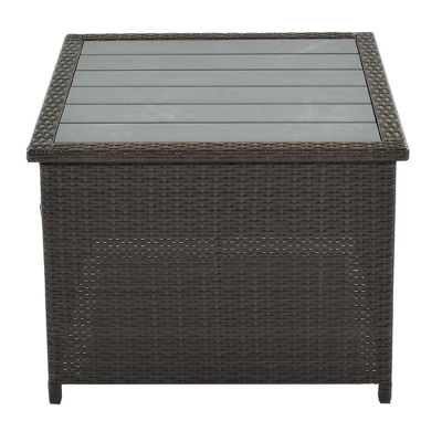 9-Piece Rattan Sectional Seating Group, Patio Conversation Set With Cushions And Ottoman-ModernLuxe 11 9-Piece Rattan Sectional Seating Group, Patio Conversation Set With Cushions And Ottoman-ModernLuxe - Image 9