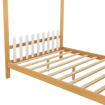 Full Size Platform Bed With Built-in Desk, Two Drawers And Individual Pen Storage - ModernLuxe 12 Full Size Platform Bed With Built-in Desk, Two Drawers And Individual Pen Storage - ModernLuxe - Image 10